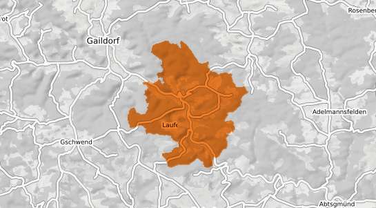 Mietspiegelkarte Sulzbach Laufen